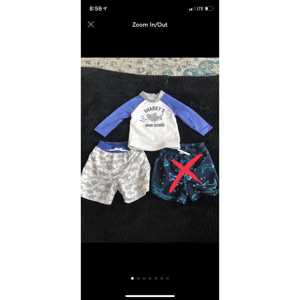 Gymboree 2 Piece Swim Lot baby boy size 12-18 Months